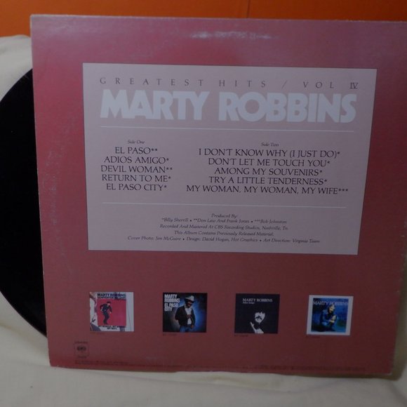 ~~~ MARTY ROBBINS ~~~ Greatest Hits Vol. IV - Picture 2 of 2